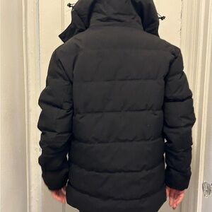 Black Hooded Puffer Jacket